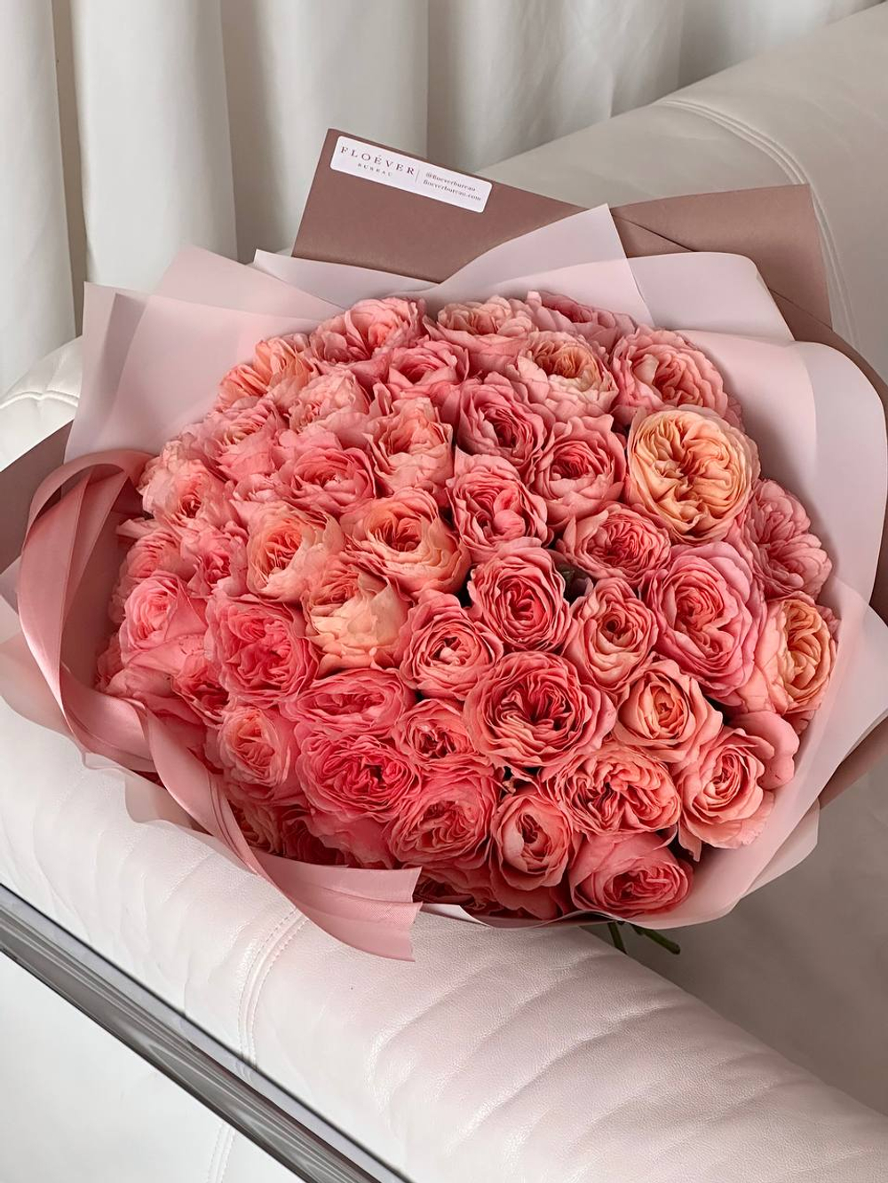 Розы Лондон Таймс в букете XL