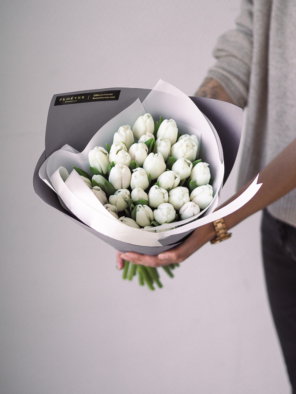 Тюльпаны Антарктика в букете S