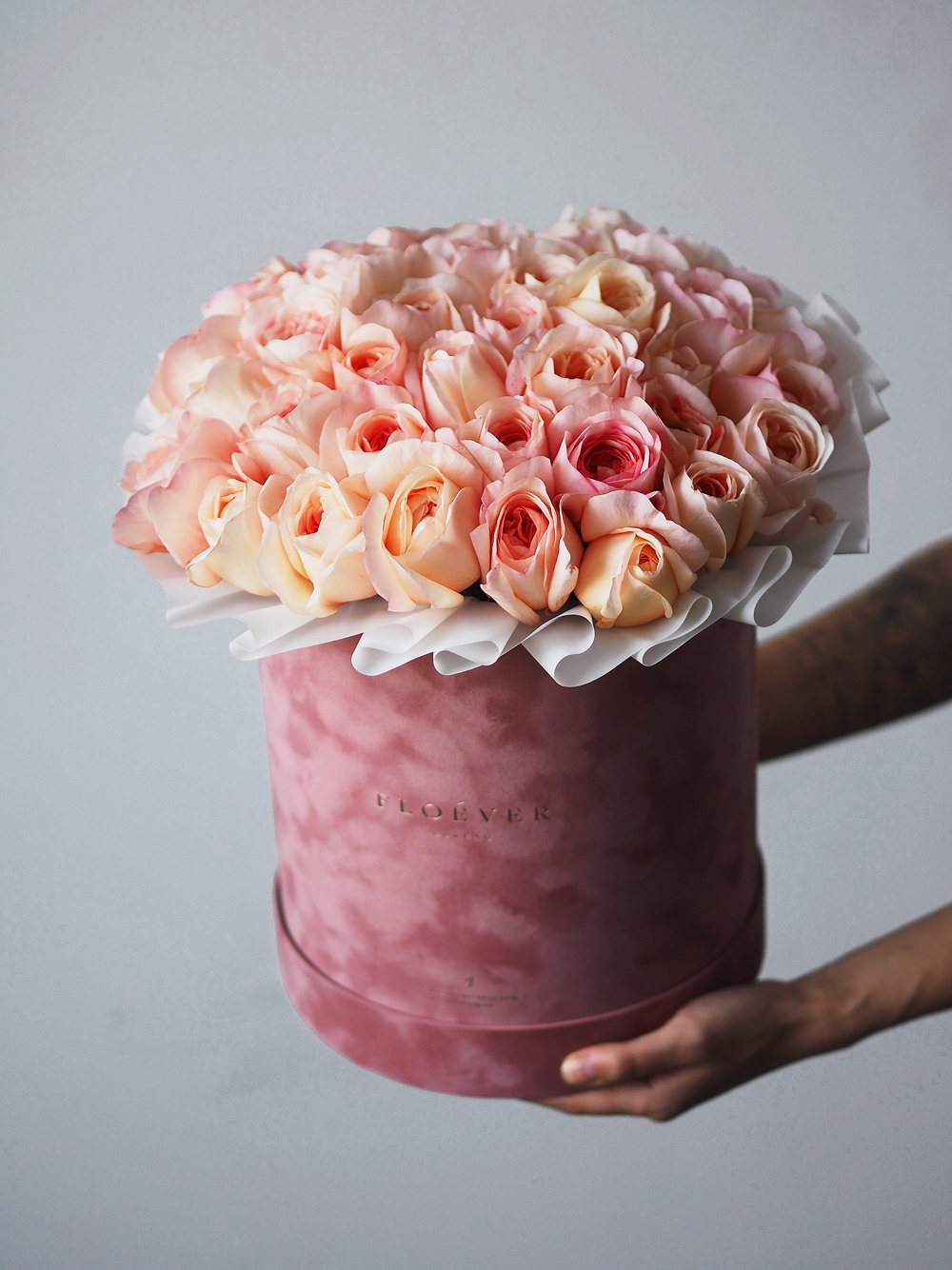 Розы Метаморфоза в коробке XL