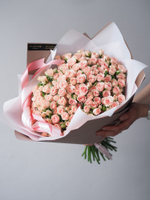 Кустовые розы Лидия в букете XL