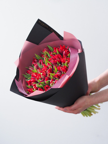 Тюльпаны Ред Принцесс в букете M