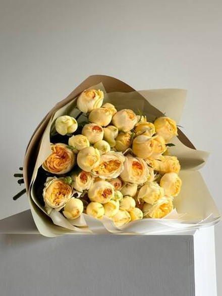 Розы Сильва Санни в букете S