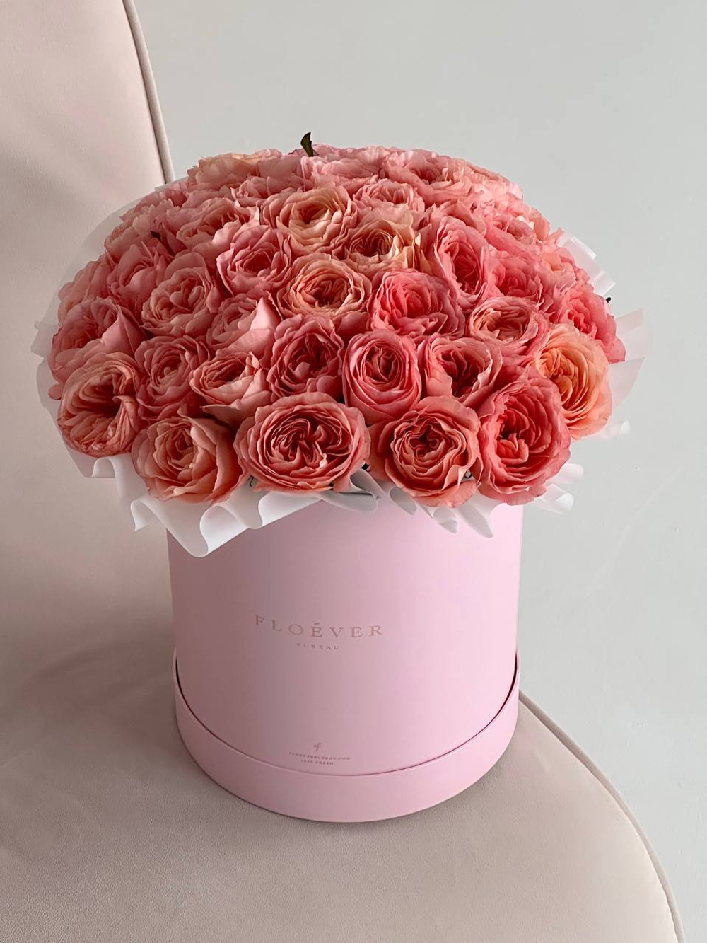 Розы Лондон Таймс в коробке XL