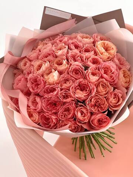 Розы Лондон Таймс в букете XL