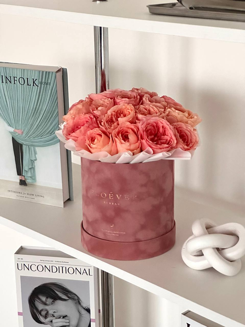 Розы Лондон Таймс в коробке М